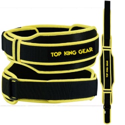 Weight Lifting Training Belt Yellow black Double Support Brace