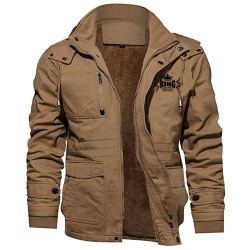 Casual Winter Hoodie Cargo Jacket:-