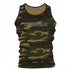 100% Cotton Camouflage Gym Tank Top:-