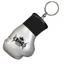 Silver Boxing Glove Keychain
