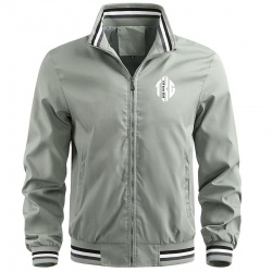 Men Lightweight Bomber Jacket Zip Up with Pockets:-