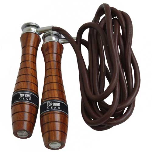 Pro Leather Skipping Speed Rope Adjustable Weighted Fitness Workout Jumping