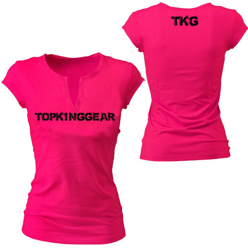 Ladies Pink Spandex Lycra T Shirts/ Ladies Gym Wear