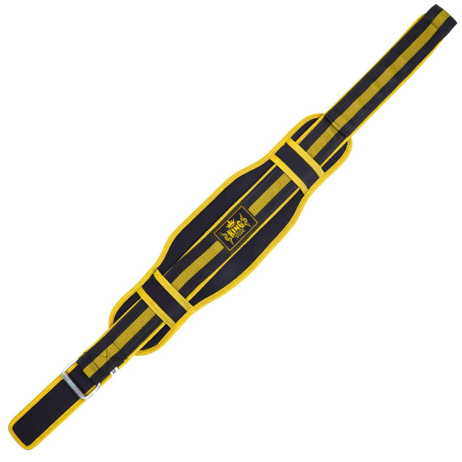 Weight Lifting Training Belt Yellow black Double Support Brace