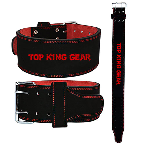 4-inch Leather PowerLifting Belt;-