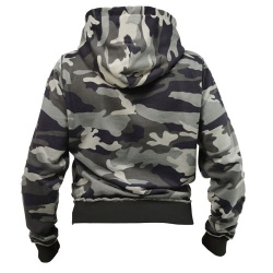 WOMEN CAMO GREEN ZIPUP HOODIE