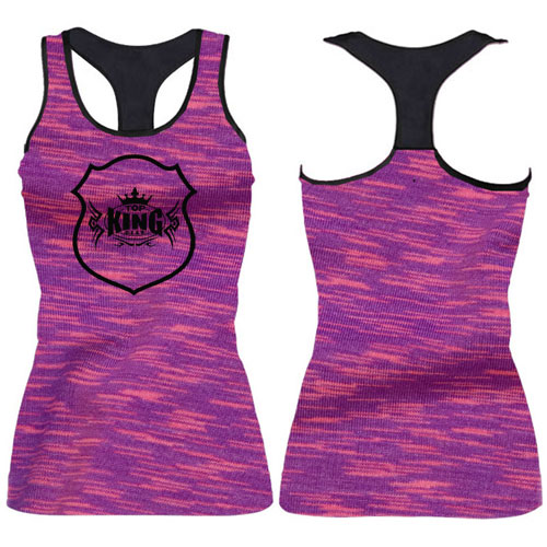 Women Tri Blend Gym Tank Top;-