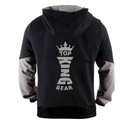 NEW TOP KING GEAR DESIGN HALF CUT CONTRAST SLEEVE HOODIE