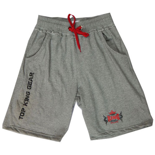 New TOP KING GEAR Men Fleece Gym Shorts