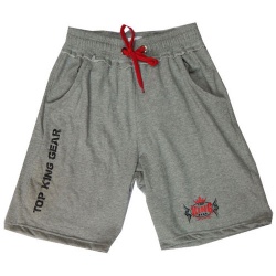 New TOP KING GEAR Men Fleece Gym Shorts