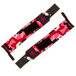  Red Camo Printed Weight Lifting Wrist Wraps