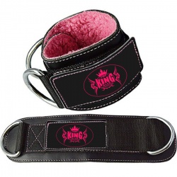 Double Ring Leather Ankle Gym Strap