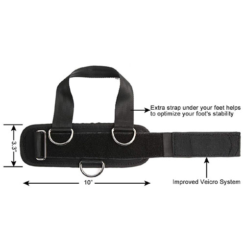 Weightlifting Fitness Gym 3-D Ring Design Padded Ankle Straps:-