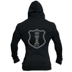  Men Terry Fleece Asymmetric zipper Hoodie;-