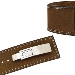  4 inch Lever Powerlifting Leather Gym Belt:-