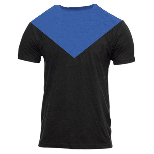 New TopKingGear Cotton Contrast V-Cut Panels T Shirt
