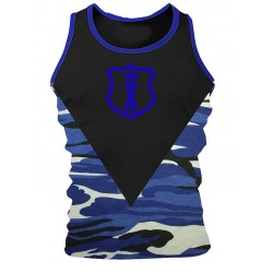  New TopKingGear V Cut Camouflage Gym Tank Top;-
