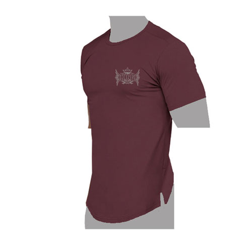 Men Scoop Bottom Cut T Shirt
