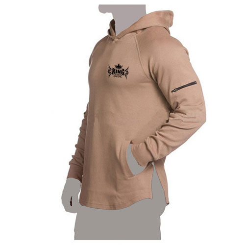 Men Pullover Scoop Bottom Hoodies