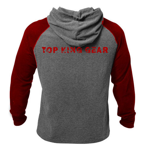 Men Raglan Design Zip-Up Hoodie:-