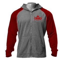 Men Raglan Design Zip-Up Hoodie:-