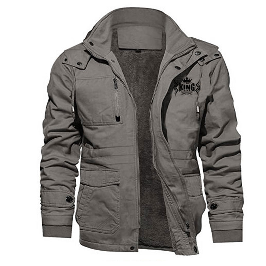 Casual Denim Jean Cargo Jacket:-