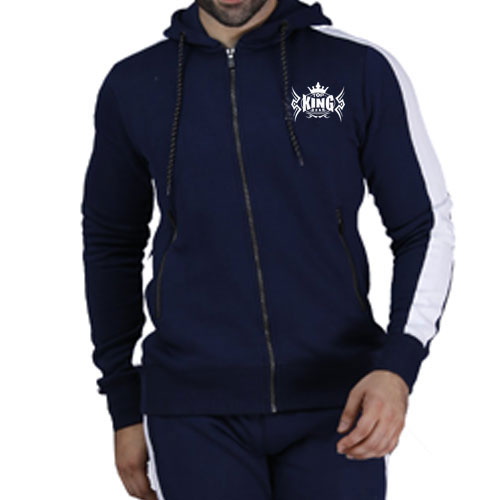 Navy Blue Panel Tracksuit:-