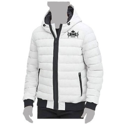 Men Quilted Hooded Bomber Jacket:-