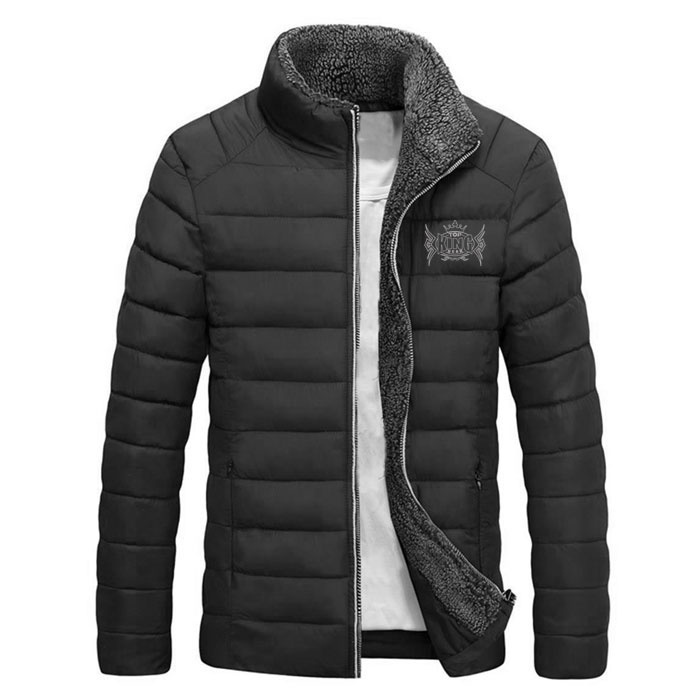 Men Stand Collar Bomber Jacket:-