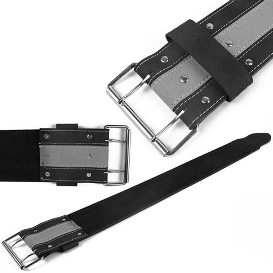Heavy Duty Leather Power Lifting Gym Belt:-