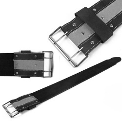 Heavy Duty Leather Power Lifting Gym Belt:-