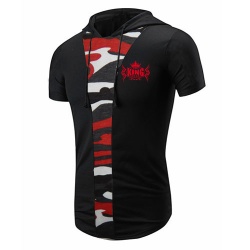 New Camouflage Panel Hooded T Shirts:-