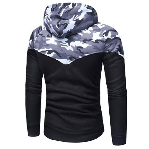  NEW TOPKINGGEAR CAMOUFLAGE PANELS MEN HOODIE:-
