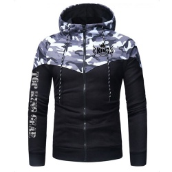  NEW TOPKINGGEAR CAMOUFLAGE PANELS MEN HOODIE:-