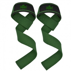 Red Weightlifting Training Wrist Straps:-