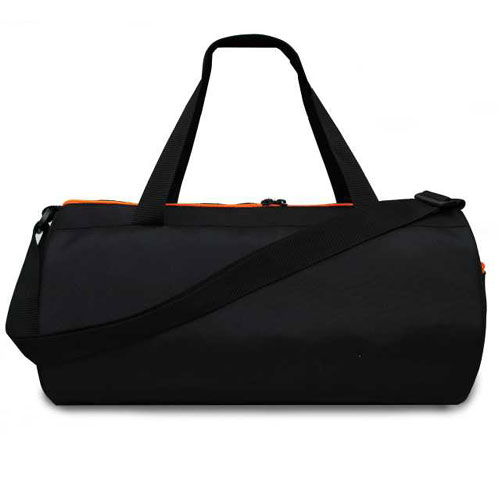 BLACK SPORTS DUFFEL GYM BAG:-