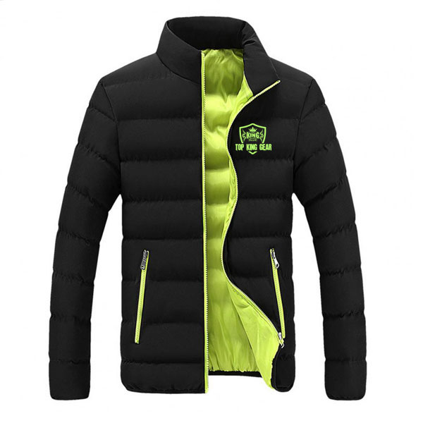 Men Quilted Winter Puffer Jacket:-