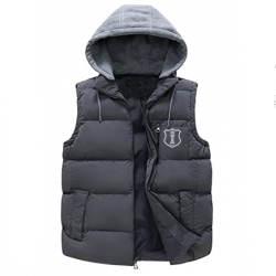 Men Quilted Winter Vest Puffer Jacket:-