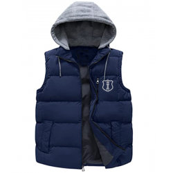 Men Quilted Winter Vest Puffer Jacket:-