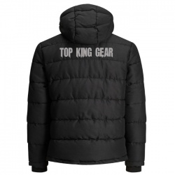 MEN HOODED PUFFER JACKET:-