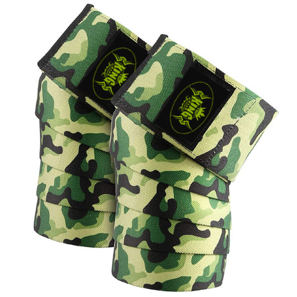 WEIGHT LIFTING CAMO KNEE WRAPS