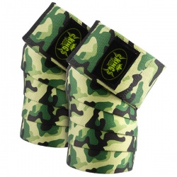 WEIGHT LIFTING CAMO KNEE WRAPS