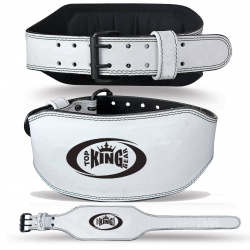 6 INCH LEATHER WEIGHT LIFTING GYM BELT