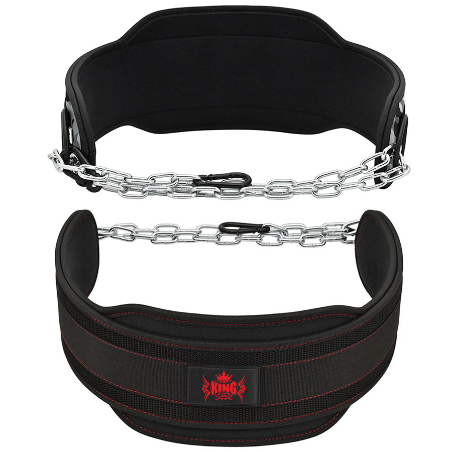 Weightlifting Training Neoprene Dipping Belt With Chain:-