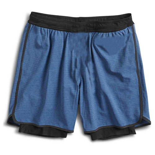 Men Double Layer Gym Running  Camo Shorts:-
