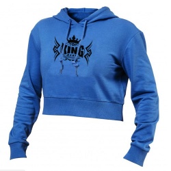 WOMEN CROPPED SWEAT HOODIE:-