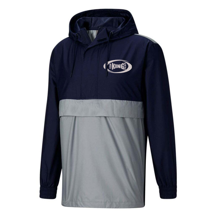 Half Zip Men Windbreaker Jacket:-