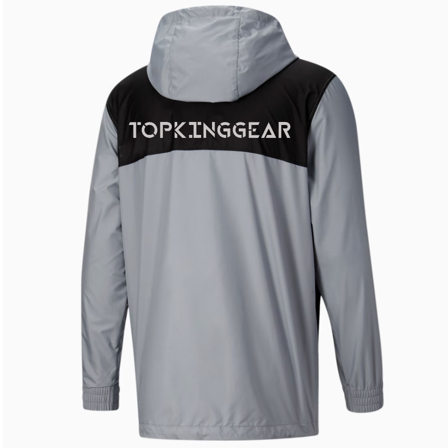 Half Zip Men Windbreaker Jacket:-