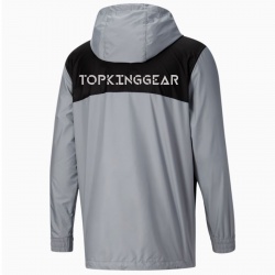 Half Zip Men Windbreaker Jacket:-