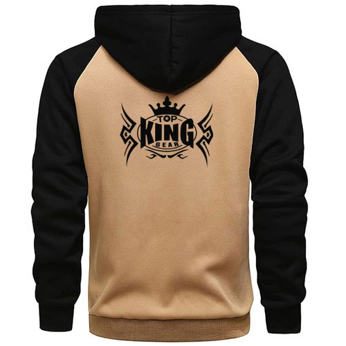RAGLAN SLEEVES ZIP HOODIE:-